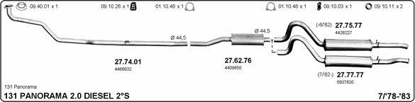  524000398 Exhaust system 524000398