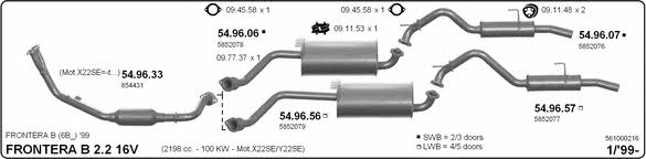 Imasaf 561000216 Exhaust system 561000216