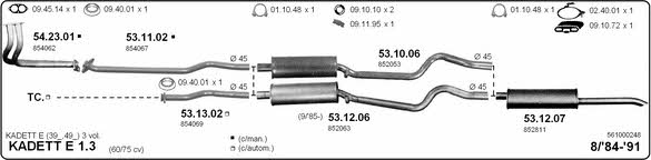 Imasaf 561000248 Exhaust system 561000248