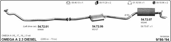 Imasaf 561000304 Exhaust system 561000304