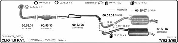Imasaf 566000009 Exhaust system 566000009