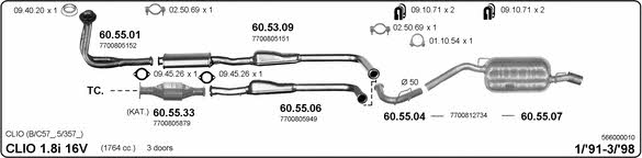 Imasaf 566000010 Exhaust system 566000010