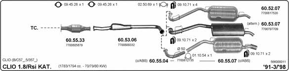 Imasaf 566000011 Exhaust system 566000011