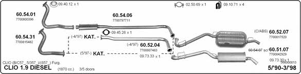 Imasaf 566000013 Exhaust system 566000013