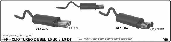 Imasaf 566000024 Sport Silencer Set 566000024