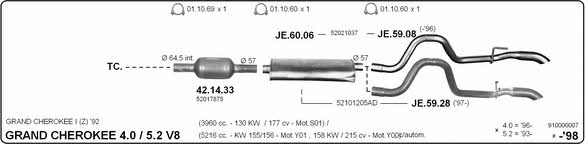  910000007 Exhaust system 910000007