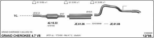  910000009 Exhaust system 910000009