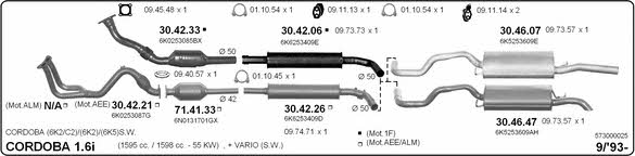 Imasaf 573000025 Exhaust system 573000025