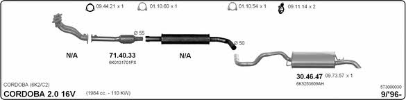 Imasaf 573000030 Exhaust system 573000030