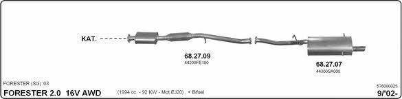 Imasaf 576000025 Exhaust system 576000025