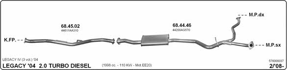 Imasaf 576000037 Exhaust system 576000037