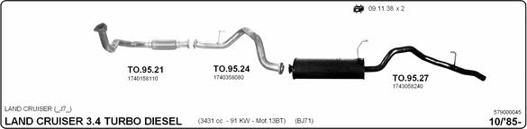 Imasaf 579000045 Exhaust system 579000045