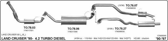 Imasaf 579000049 Exhaust system 579000049