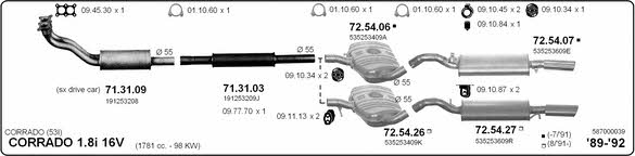  587000039 Exhaust system 587000039