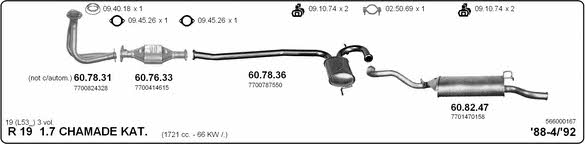 Imasaf 566000167 Exhaust system 566000167