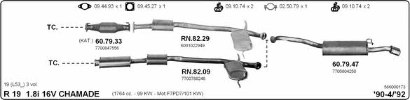 Imasaf 566000173 Exhaust system 566000173