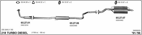 Imasaf 568000029 Exhaust system 568000029