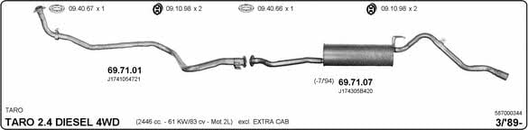 Imasaf 587000344 Exhaust system 587000344
