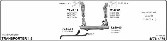 Imasaf 587000356 Exhaust system 587000356