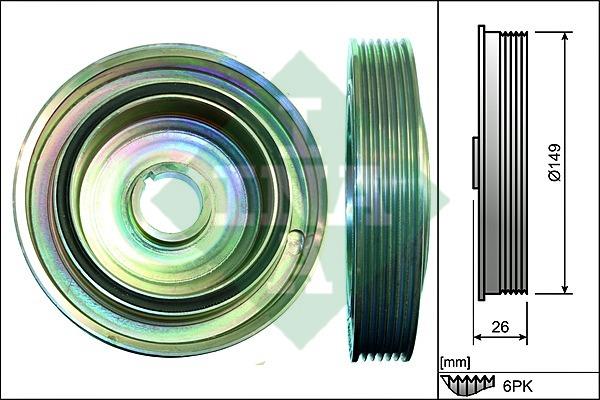 INA 544 0099 10 Pulley crankshaft 544009910