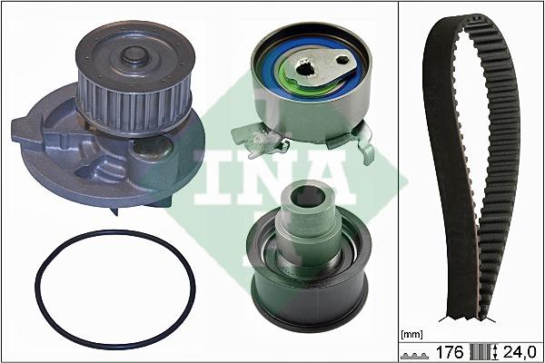INA 530 0079 30 TIMING BELT KIT WITH WATER PUMP 530007930