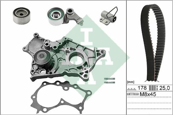 INA 530 0543 30 TIMING BELT KIT WITH WATER PUMP 530054330