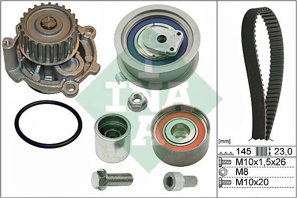INA 530 0374 30 TIMING BELT KIT WITH WATER PUMP 530037430