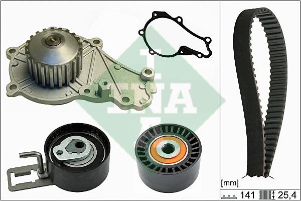 INA 530 0611 30 TIMING BELT KIT WITH WATER PUMP 530061130