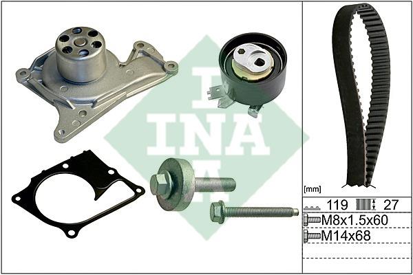 INA 530 0607 30 TIMING BELT KIT WITH WATER PUMP 530060730