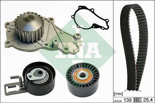 INA 530 0610 30 TIMING BELT KIT WITH WATER PUMP 530061030