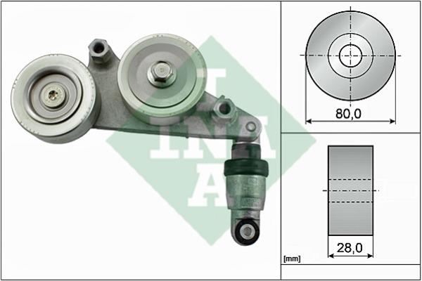 INA 534 0415 10 Poly V-belt tensioner shock absorber (drive) 534041510