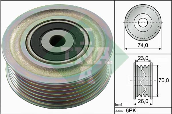 INA 532 0826 10 Idler Pulley 532082610