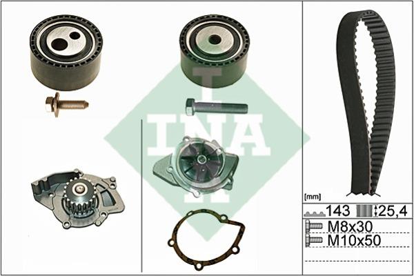 INA 530 0447 30 TIMING BELT KIT WITH WATER PUMP 530044730