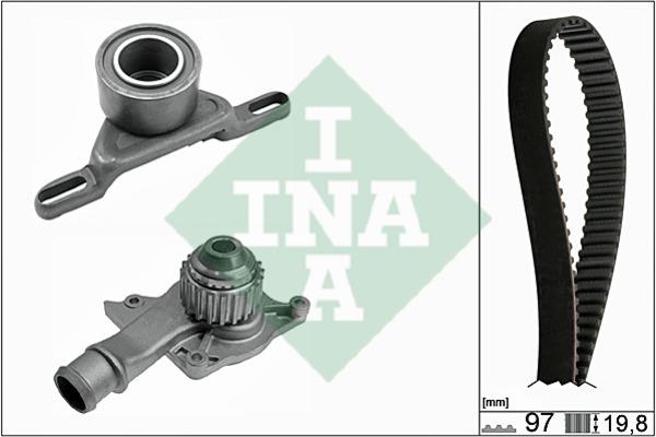 INA 530 0014 30 TIMING BELT KIT WITH WATER PUMP 530001430