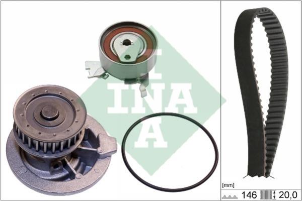 INA 530 0147 30 TIMING BELT KIT WITH WATER PUMP 530014730