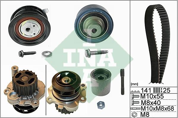 INA 530 0361 31 TIMING BELT KIT WITH WATER PUMP 530036131