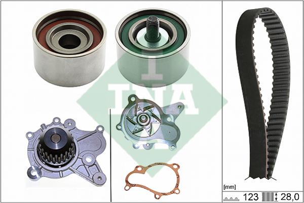 TIMING BELT KIT WITH WATER PUMP INA 530 0502 30