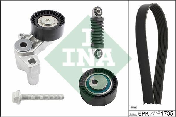 Drive belt kit Citroen XM: 529018510 INA Drive belt kit