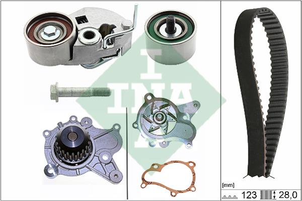 INA 530 0542 31 TIMING BELT KIT WITH WATER PUMP 530054231