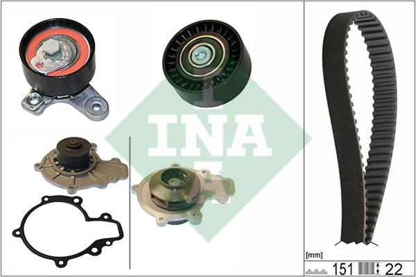 INA 530 0572 30 TIMING BELT KIT WITH WATER PUMP 530057230