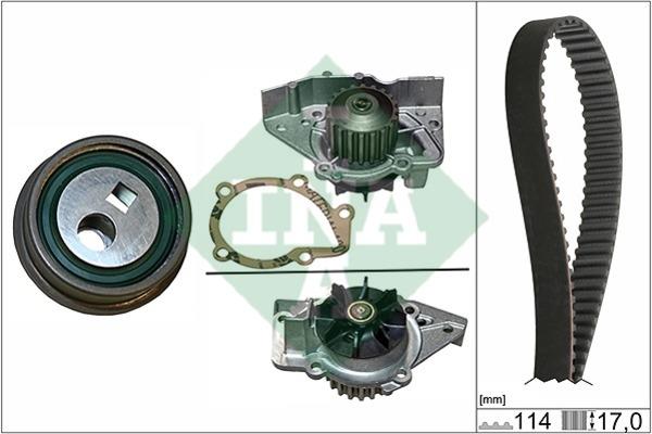 INA 530 0257 30 TIMING BELT KIT WITH WATER PUMP 530025730