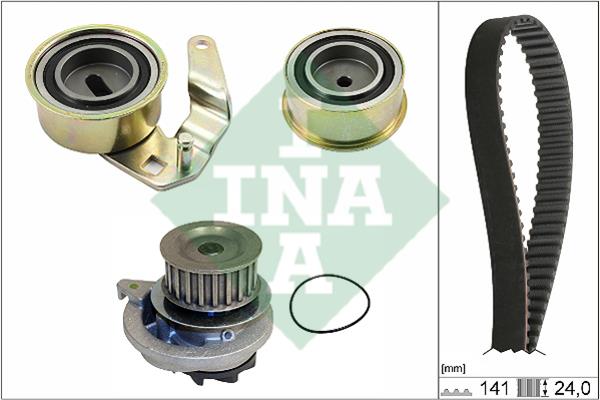 INA 530 0075 30 TIMING BELT KIT WITH WATER PUMP 530007530