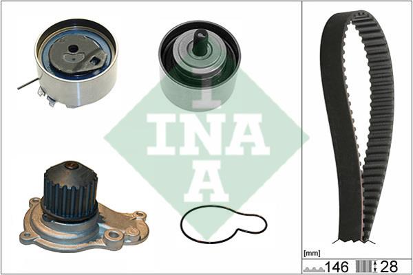 INA 530 0641 30 TIMING BELT KIT WITH WATER PUMP 530064130