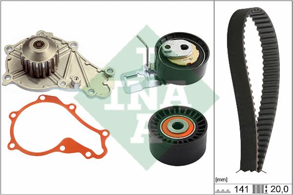 TIMING BELT KIT WITH WATER PUMP INA 530 0698 30