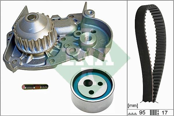 INA 530 0018 31 TIMING BELT KIT WITH WATER PUMP 530001831