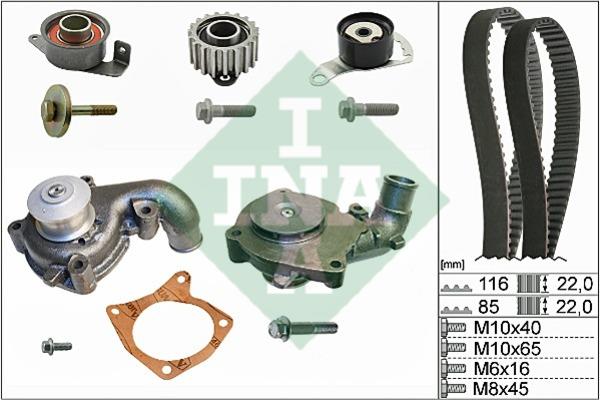  530 0104 31 TIMING BELT KIT WITH WATER PUMP 530010431