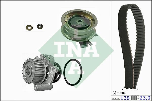 INA 530 0171 30 TIMING BELT KIT WITH WATER PUMP 530017130