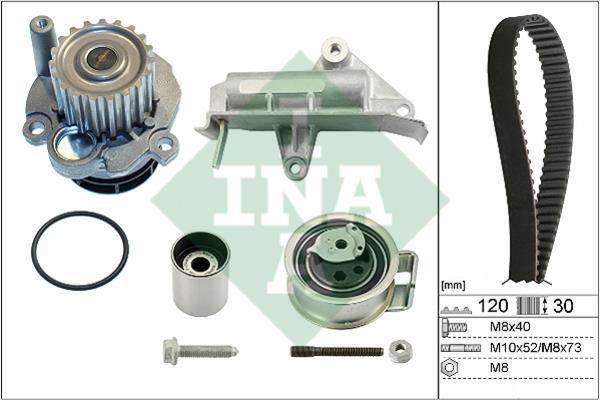  530 0177 30 TIMING BELT KIT WITH WATER PUMP 530017730