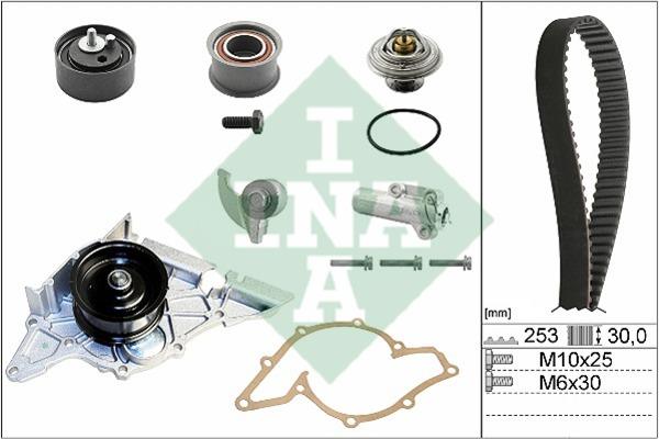 INA 530 0179 30 TIMING BELT KIT WITH WATER PUMP 530017930