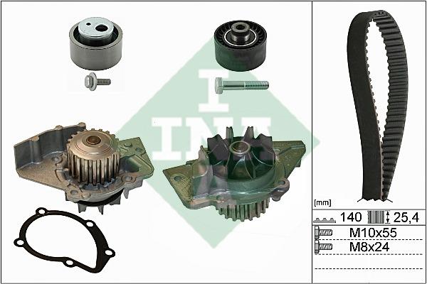 INA 530 0440 30 TIMING BELT KIT WITH WATER PUMP 530044030